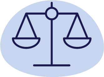 weighing scales blue icon